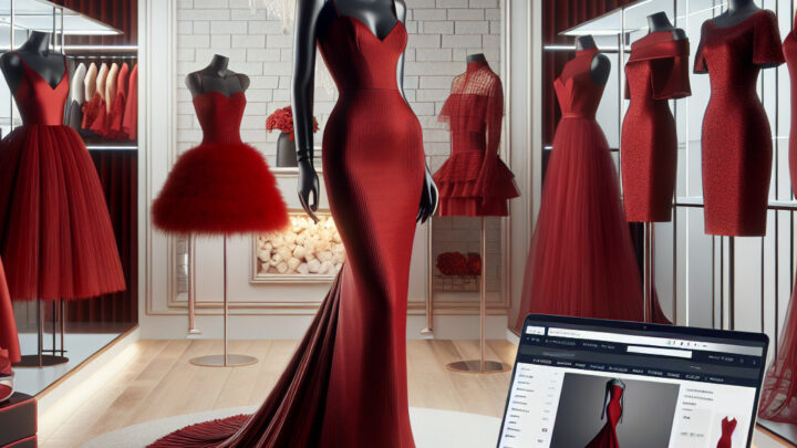 czerwone sukienki koktajlowe
