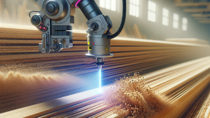 Laserreinigung von Holz in der Holzleiterherstellung