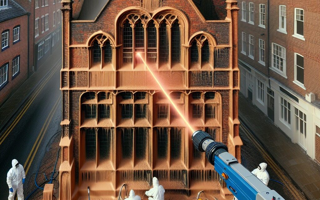Laserowe czyszczenie elewacji cegieł fasady Grudziądz