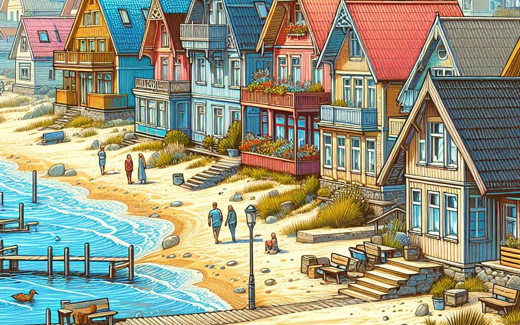 Ustka domki przy plaży
