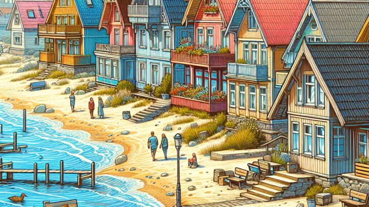 Ustka domki przy plaży